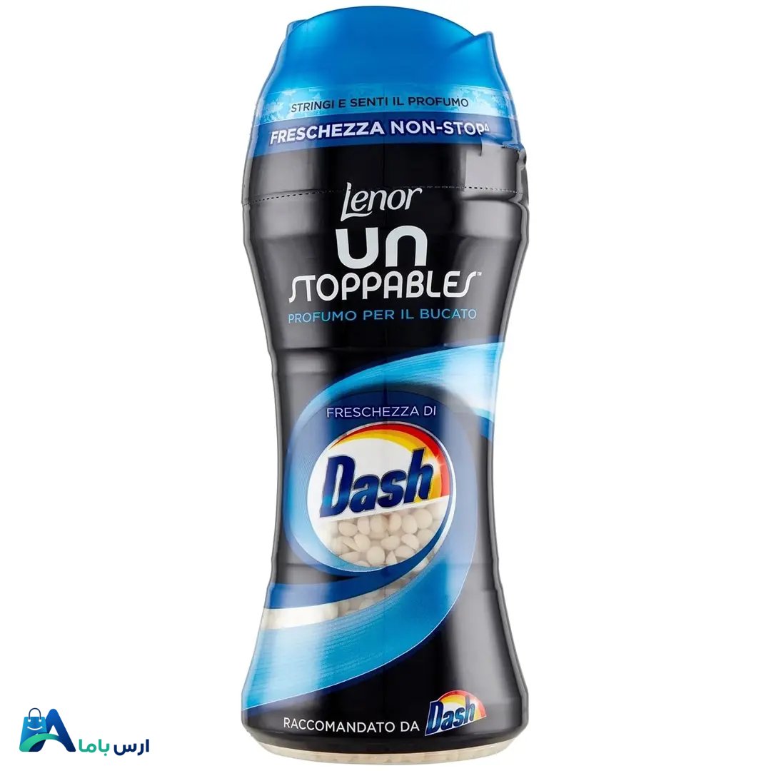 lenor-dash-laundry-perfumer-210g.jpg خرید آنلاین دانه های خوشبو کننده لباس لنور مدل Dash با وزن ۲۱۰ گرم. بهترین قیمت خوشبو کننده تخصصی لباس برای ماندگاری رایحه و حفظ طراوت انواع پارچه. ارس باما