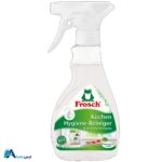 خرید آنلاین اسپری تمیزکننده آشپزخانه فرش Frosch مدل Küchen Hygiene. پاک‌کننده قوی و بهداشتی سطوح آشپزخانه با کیفیت تضمین شده. مشاهده قیمت و ویژگی‌ها. ارس باما