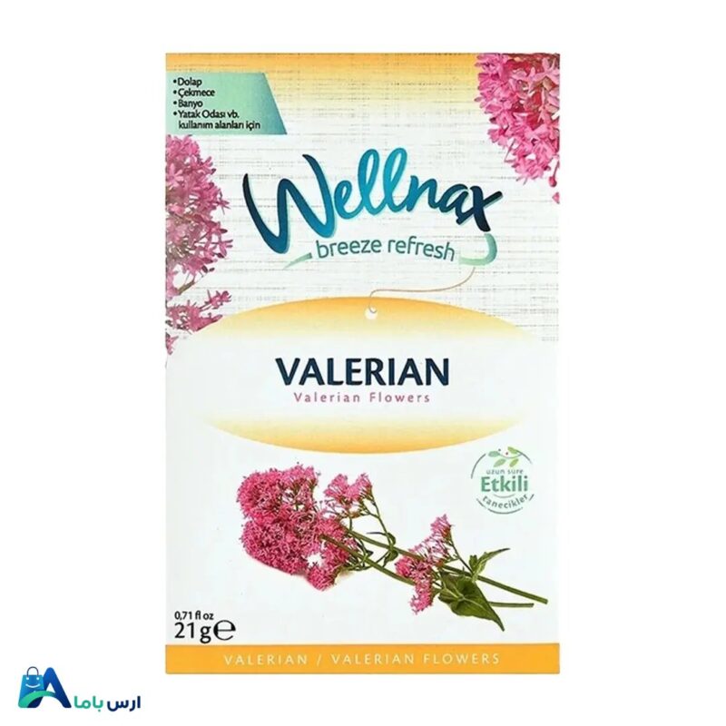 خرید خوشبوکننده لباس ولناکس Wellnax با رایحه سنبل‌الطیب (Valerian). ماندگاری بالا، مناسب برای کمد، کشو و انواع لباس. اطلاع از قیمت و سفارش آنلاین. ارس باما