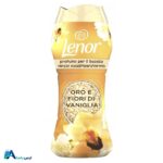 خرید دانه خوشبو کننده لباس لنور (Lenor) با رایحه وانیل وزن ۲۱۰ گرم. افزایش ماندگاری عطر لباس، حفظ طراوت پارچه و مناسب برای انواع شستشو. ارسال سریع. ارس باما