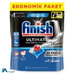 خرید قرص ماشین ظرفشویی فینیش التیمیت (Ultimate) بسته 65 عددی با بهترین قیمت. پاک‌کنندگی عمیق ظروف، محافظت از کریستال و افزایش طول عمر ظرفشویی با فرمولاسیون قدرتمند فینیش. ارس باما