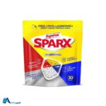 خرید اینترنتی قرص ماشین ظرفشویی آسپروکس مدل Sparx Diamond بسته 30 عددی. قدرت چربی‌زدایی فوق‌العاده، درخشش بی‌نظیر ظروف و محافظت از ظروف شیشه‌ای با قیمت مناسب. ارس باما