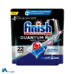 خرید اینترنتی قرص ماشین ظرفشویی فینیش مدل Quantum Max بسته 22 عددی. فرمولاسیون پیشرفته با قدرت چربی‌زدایی بالا و حاوی جلا دهنده و نمک. ارسال سریع و ضمانت اصالت کالا. ارس باما