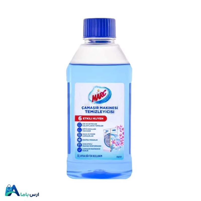 خرید آنلاین مایع جرم‌گیر ماشین لباسشویی مارک با رایحه گل‌های بهاری. تمیزکننده عمیق قطعات داخلی، حذف رسوبات آهکی و افزایش طول عمر ماشین لباسشویی با بهترین قیمت. ارس باما