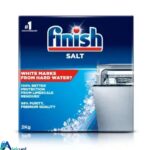 خرید نمک ماشین ظرفشویی فینیش مدل White Marks وزن 2 کیلوگرم با بهترین قیمت. جلوگیری از رسوب آهک و لکه‌های سفید روی ظروف. تضمین اصالت کالا و ارسال سریع. ارس باما