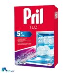 خرید نمک ماشین ظرفشویی پریل 5X ETKI با وزن 1.5 کیلوگرم. جلوگیری از رسوبات آهکی، محافظت از سیستم نرم‌کننده آب و افزایش طول عمر ماشین ظرفشویی. ارسال سریع. ارس باما