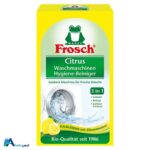 خرید پودر جرم گیر ماشین لباسشویی فرش (Frosch) با رایحه لیمو. بهترین راهکار برای حذف رسوبات آهکی، جلوگیری از بوی بد و افزایش کارایی ماشین لباسشویی شما. ارس باما