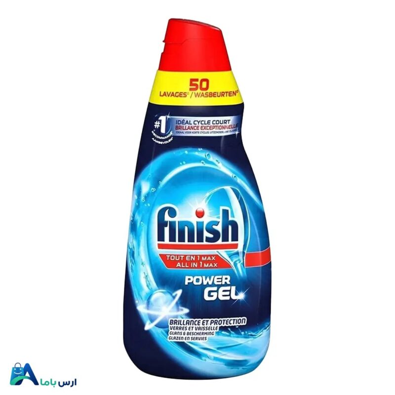 خرید و قیمت ژل ماشین ظرفشویی فینیش All in 1 Max با حجم 1000 میل. قدرت پاک‌کنندگی بالا، براق‌کنندگی و چربی‌زدایی فوق‌العاده مناسب انواع ماشین ظرفشویی. ارس باما